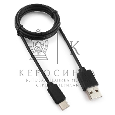 Кабель USB Гарнизон GCC-USB2-AMCM-1M, USB2.0 AM/USB3.1 Type-C, 1м, пакет
