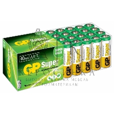 Батарея GP Super Alkaline 15A LR6 AA (40шт)