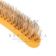 Щетка по металлу Kranz с пластиковой ручкой 4 ряд. 260 мм