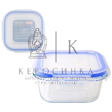 Контейнер из жаропрочного стекла с крышкой из пластика, 0,53 л, CRISTALLINO, tm Mallony