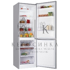 Холодильник Nordfrost NRB 152 X нержавеющая сталь двухкамерный 205/115 л морозилка снизу