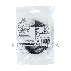 Кабель USB2.0 Cablexpert (RU) AM/Type-C CCP-USB2-AMCM-1.8M-RU-B, 3A, 36Вт, QC3.0, медь, двойной экран, 1.8м, черный, пакет