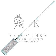 Швабра для пола Рыжий кот WRING SIMPLE с механизмом отжима и насадкой из микрофибры