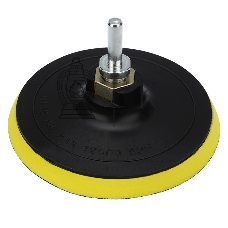 Насадка для дрели и УШМ Kranz с липучкой, адаптер, 125 мм,10 мм, мягкая