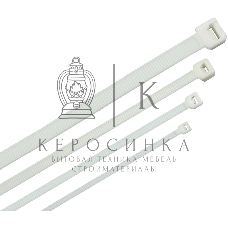 Стяжка пластиковая ITK HKW-W36-L200 200x3.6 мм (упак: 100 шт) полиамид внешний (-25/+75) белый