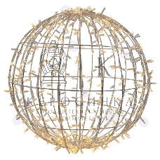 Шар светодиодный Neon-night Ø 50 см, 200 светодиодов, теплый белый цвет свечения с эффектом мерцания