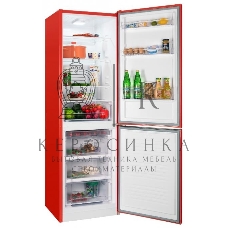 Холодильник Nordfrost NRB 162NF R красный двухкамерный 205/105 л морозилка снизу