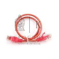 Патч-корд UTP Cablexpert cat.5e, 0.5м, литой, многожильный, красный