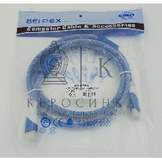 Кабель HDMI Ver.1.4 синий/белый jack HDMI19 (m)/HDMI19 (m) 1.8м феррит.кольца позолоченные контакты