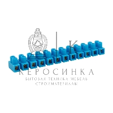 Клеммная винтовая колодка Rexant KВ-14 6-14, ток 20 A, полиэтилен синий (10 шт./уп.)