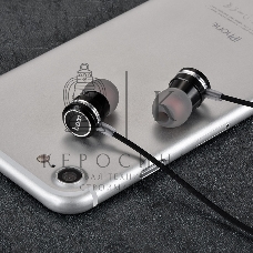 Проводные наушники Hoco M16 черный, внутриканальные, Jack 3.5 мм