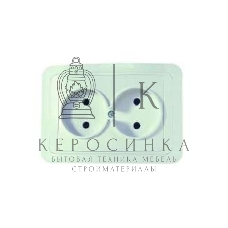 Розетка Makel 2-м СП Mimoza 16А IP20 без заземл. бел./бел.