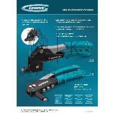 Заклепочник ручной Gross 260 мм, заклепки 2,4-3,2-4,0-4,8 мм