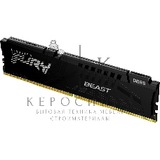 Оперативная память Kingston Fury Beast, DDR5, 16GB (1x16GB), 5600MHz, CL40, DIMM, с радиаторами, черный
