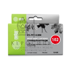 Картридж струйный Cactus CS-PFI102BK черный (130мл) для Canon iPF500/iPF600/iPF700/MFP M40/iPF765/LP17/LP24