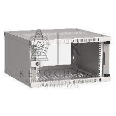 Шкаф ITK LWE3-06U66-GF LINEA WE 6U 600x600 мм дверь стекло серый