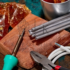 Припой пруток Rexant ПОС-40, Ø8мм, длина 400мм, ГОСТ 21931-76, олово 40%, свинец 60% (упак. 5 кг)