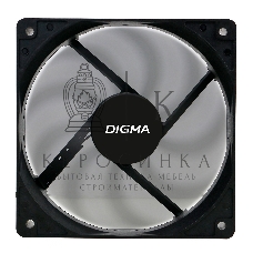 Вентилятор для корпуса Digma DFAN-120-9 черный, 120 мм, 1200 об/мин, 23 дБ, 4 pin
