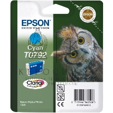 Картридж струйный Epson T0792 (C13T07924010) голубой повышенной емкости (1530 стр.) для P50/PX660/PX820/PX830