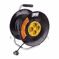 Удлинитель силовой PROconnect на катушке 4 гнезда с/з 50 м 3х1,5 мм² OPTIMA