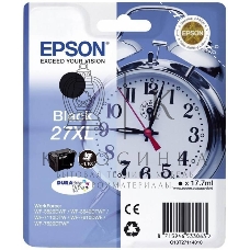 Картридж струйный Epson 27XL T2711 (C13T27114022/C13T27114020) черный, 17.7мл (1100 стр.), для WF7110/7610/7620