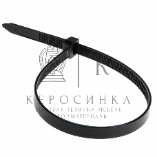 Хомут-стяжка кабельная нейлоновая Rexant 250 x7,6 мм, черная, упаковка 100 шт.