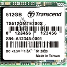 Накопитель SSD Transcend 300S TS512GMTE300S, 512Gb, PCIe 3.0 x4, M.2 2230, NVMe, R/W 2000/1100