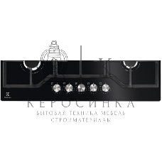 Газовая варочная панель Electrolux KGG75362K черный