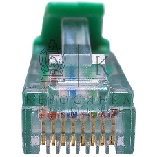 Патч-корд Suprlan 10-0157 UTP RJ-45 вил.-вилка RJ-45 cat.5e 1м зеленый LSZH 24AWG