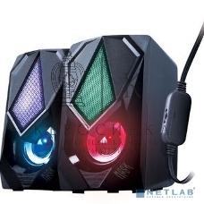 Акустическая система 2.0 Qumo Mask AS004, 10 ВТ, объемное звучание, RGb подсветка