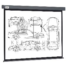 Экран Cactus 168x299см Wallscreen CS-PSW-168X299-SG 16:9 настенно-потолочный рулонный серый