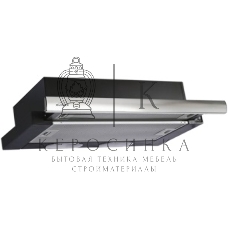 Вытяжка встраиваемая Elikor Интегра 60П-400-В2Л черный/нержавеющая сталь, 60 см, 400 куб. м/ч, 57 дБ