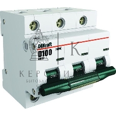 Выключатель автоматический модульный DEKraft 3п C 63А 10кА ВА-201 SchE 13007DEK