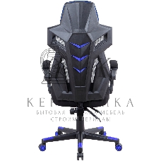 Кресло игровое Оклик 111G черный/синий сиденье черный сетка/ткань с подголов. крестов. пластик черный