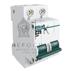 Выключатель автоматический модульный DEKraft 2п C 20А 4.5кА ВА-101 11067DEK