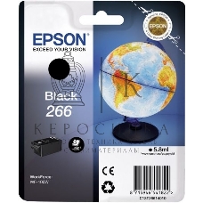 Картридж струйный Epson T266 (C13T26614010) черный (250 стр) для WF-100