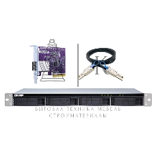 Полка расширения сетевого хранилища без дисков SMB QNAP TL-R400S SATA 6Gb/s JBOD storage enclosure, 4-tray 3,5