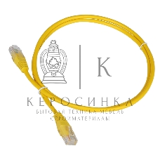 Патч-корд TWT UTP cat.5e, с заливными колпачками, 1.5 м, желтый