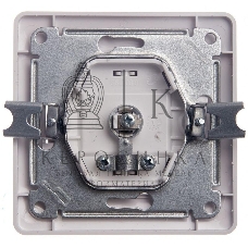 Механизм розетки TV 1-м СП Glossa проходной 4DB белый SchE GSL000192