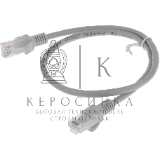 Патч-корд Premier PP12-0.5M 1000Гбит/с UTP 4 пары cat.5E CCA molded 0.5м серый RJ-45 (m)-RJ-45 (m)