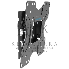 Кронштейн Kromax OPTIMA-201 черный/стальной настенный для TV 19