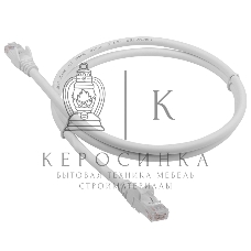 Патч-корд LANMASTER LSZH UTP cat.6, 0.5 м, серый