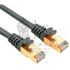Патч-корд Hama H-78422 8p8c (RJ45) (m-m) CAT5e STP 1.0 м 1000 Мбит/с экранированный 1зв серый 