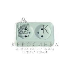 Розетка 2-м Makel ОП 16А IP20 без заземл. крем