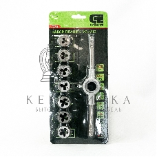 Набор плашек Сибртех М3-М12, 8 предметов