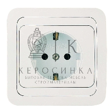 Розетка 1-м Makel СП Mimoza 16А IP20 с заземл. бел./бел.