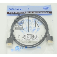 Кабель HDMI Gold Plated Connector, Ver1.4, Ultra Slim HDMI19 (m)/HDMI19 (m) 1м позолоченные контакты