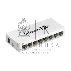 Коммутатор неуправляемый ExeGate EDGS-1008C (8-портовый гигабитный UTP 10/100/1000 Base-T, с функцией энергосбережения (EEE), настольный/настенный)