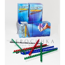 Пружины для переплета пластиковые Office Kit d=12 мм 71-90 лист A4 белый (100 шт) BP2031