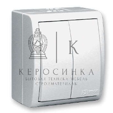 Выключатель 2-кл. ОП Simon15 10А IP54 белый Simon 1594398-030